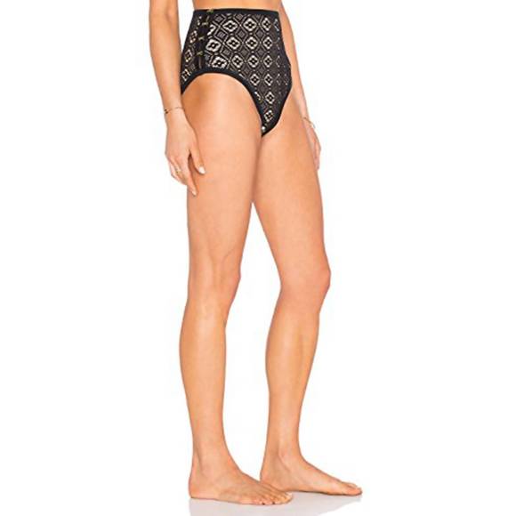 NEW SOMEDAYS LOVIN lighthouse lace bikini bottom swimsuit in black - Picture 3 of 3